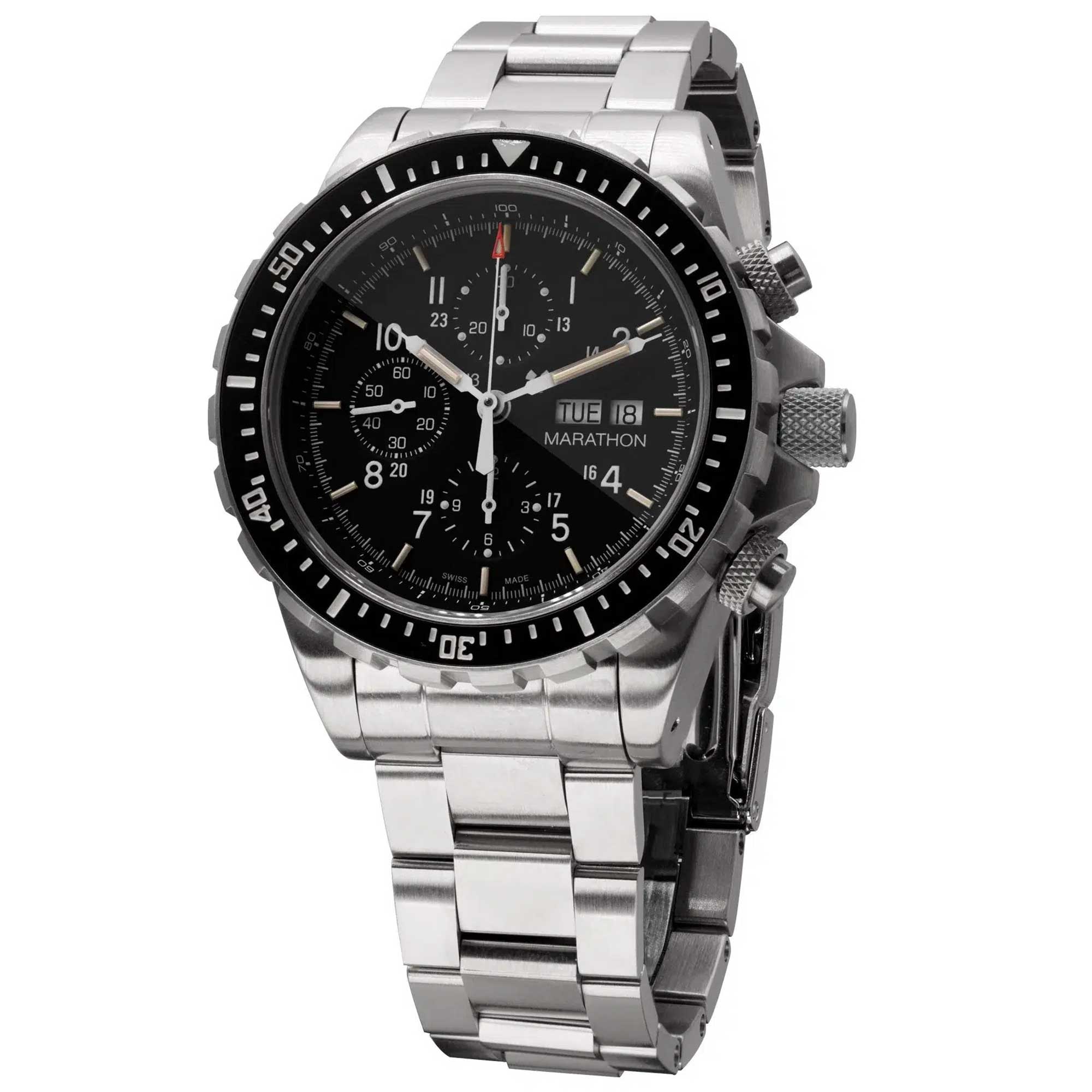 MARATHON 46mm CSAR Jumbo Diver/Pilot Automatic Chronograph – WW194014SS