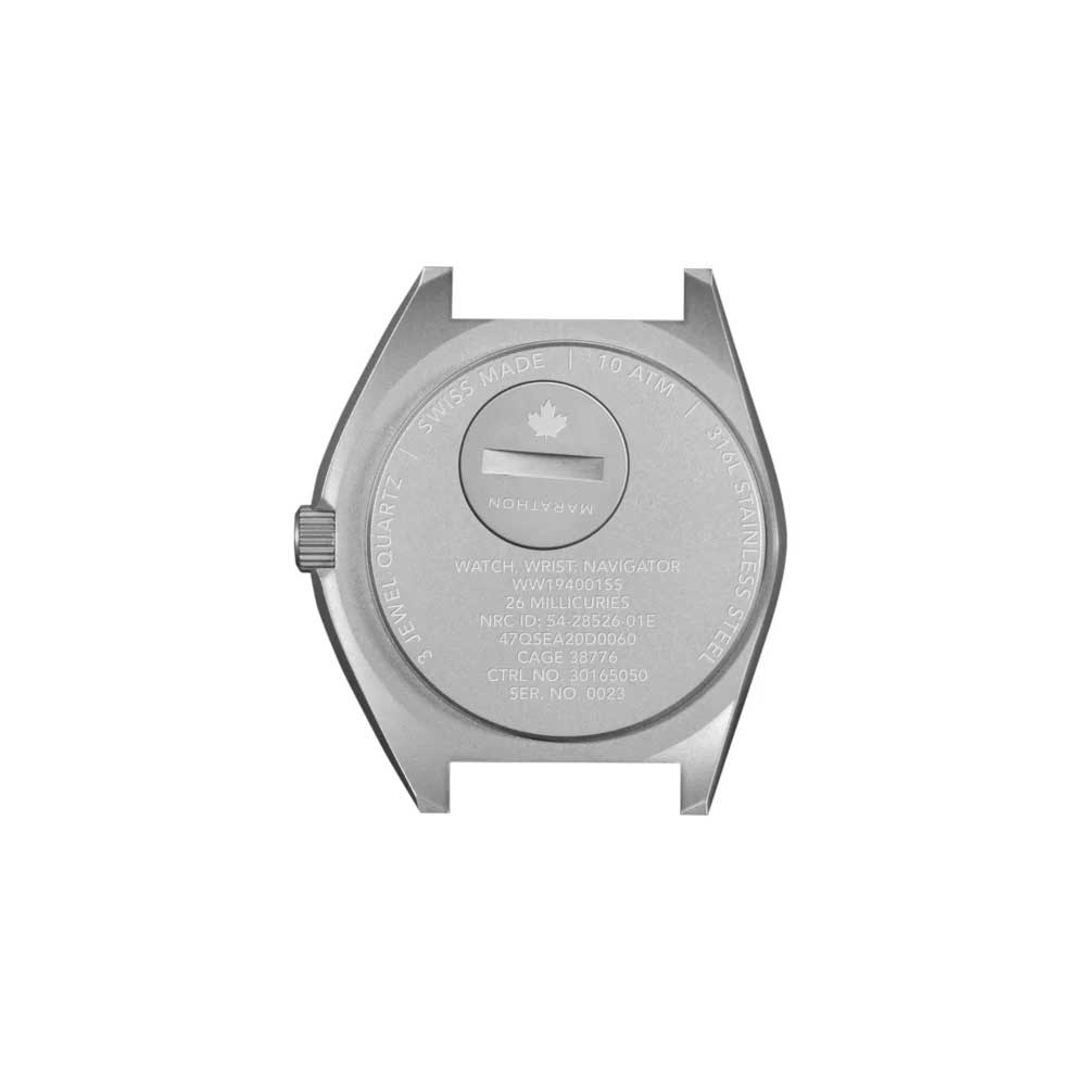 MARATHON SSNAV Arctic Steel Navigator Quarz – White Dial – WW194001SS