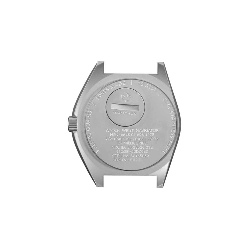 MARATHON SSNAV Steel Navigator Quarz Black Dial With Date WW194013SS