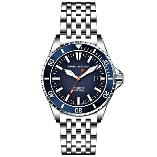 MARC & SONS Blue 42mm Serie Professional IV MSD-049-02-S