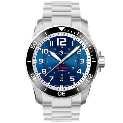 MARC & SONS Blue Silver Ceramic 42,5mm MSD-050-09-S