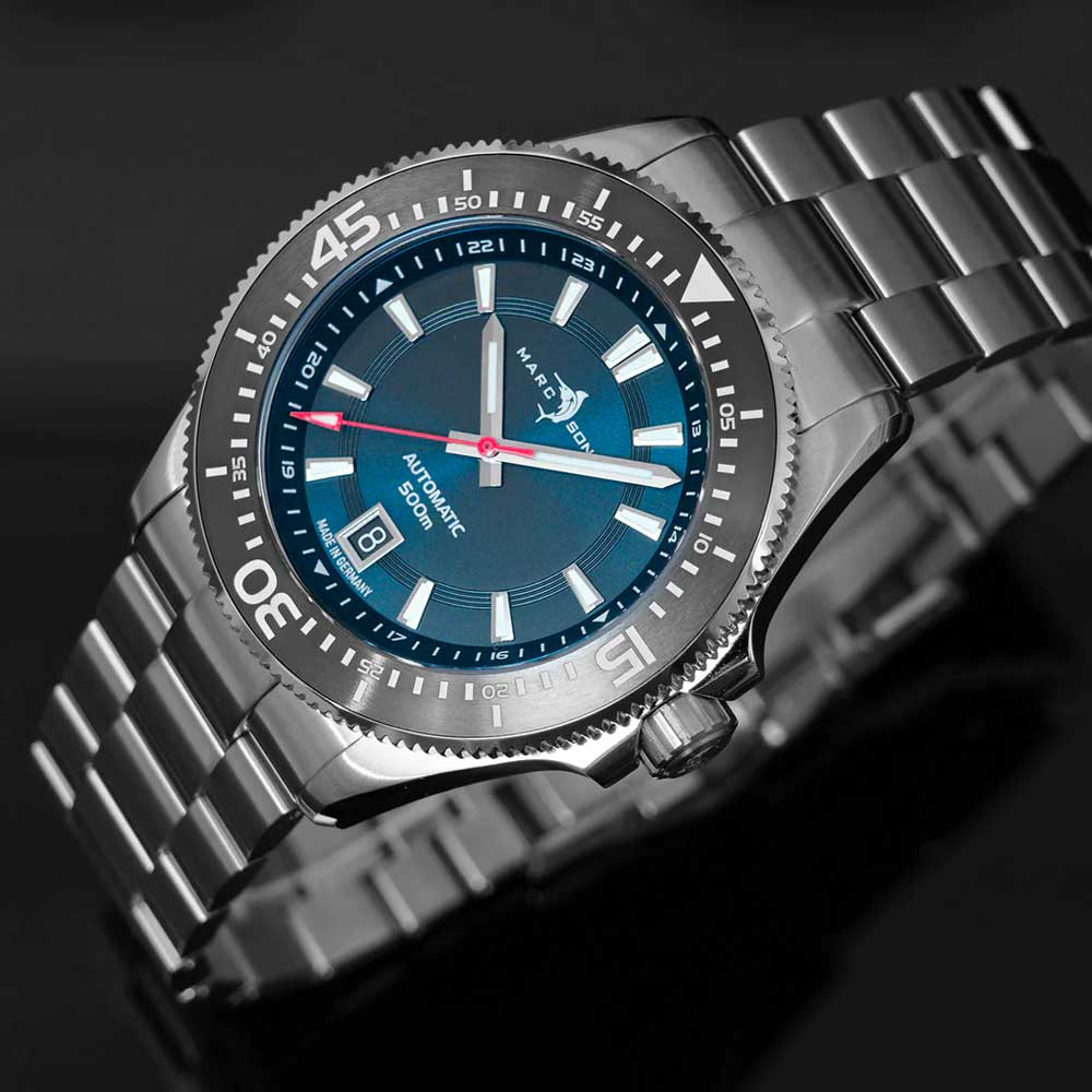 MARC & SONS Military Diver Blue 42,5mm MSD-051-07 / 08-S