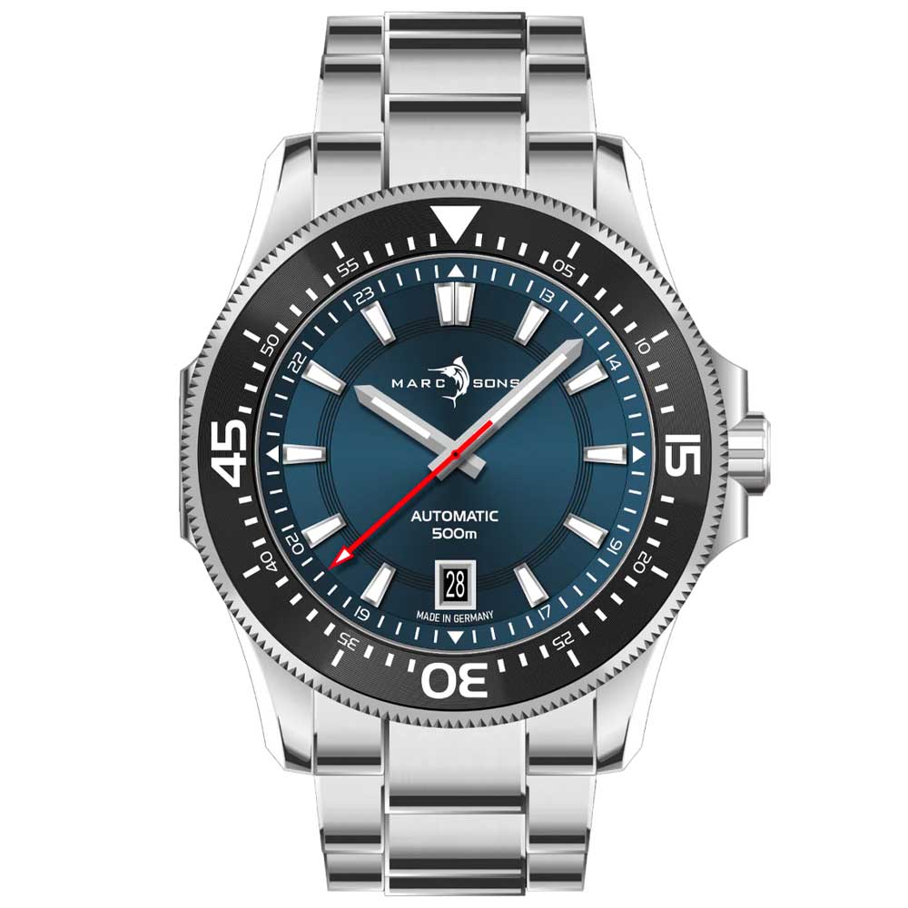 MARC & SONS Military Diver Blue 42,5mm MSD-051-07 / 08-S