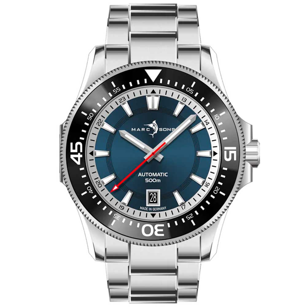 MARC & SONS Military Diver Blue White-42,5mm MSD-051-11 / 12-S