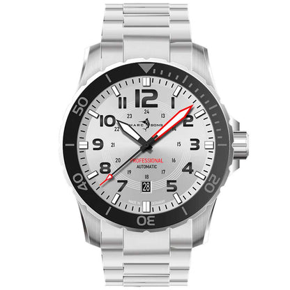 MARC & SONS Silver Ceramic 42,5mm MSD-050-08-S