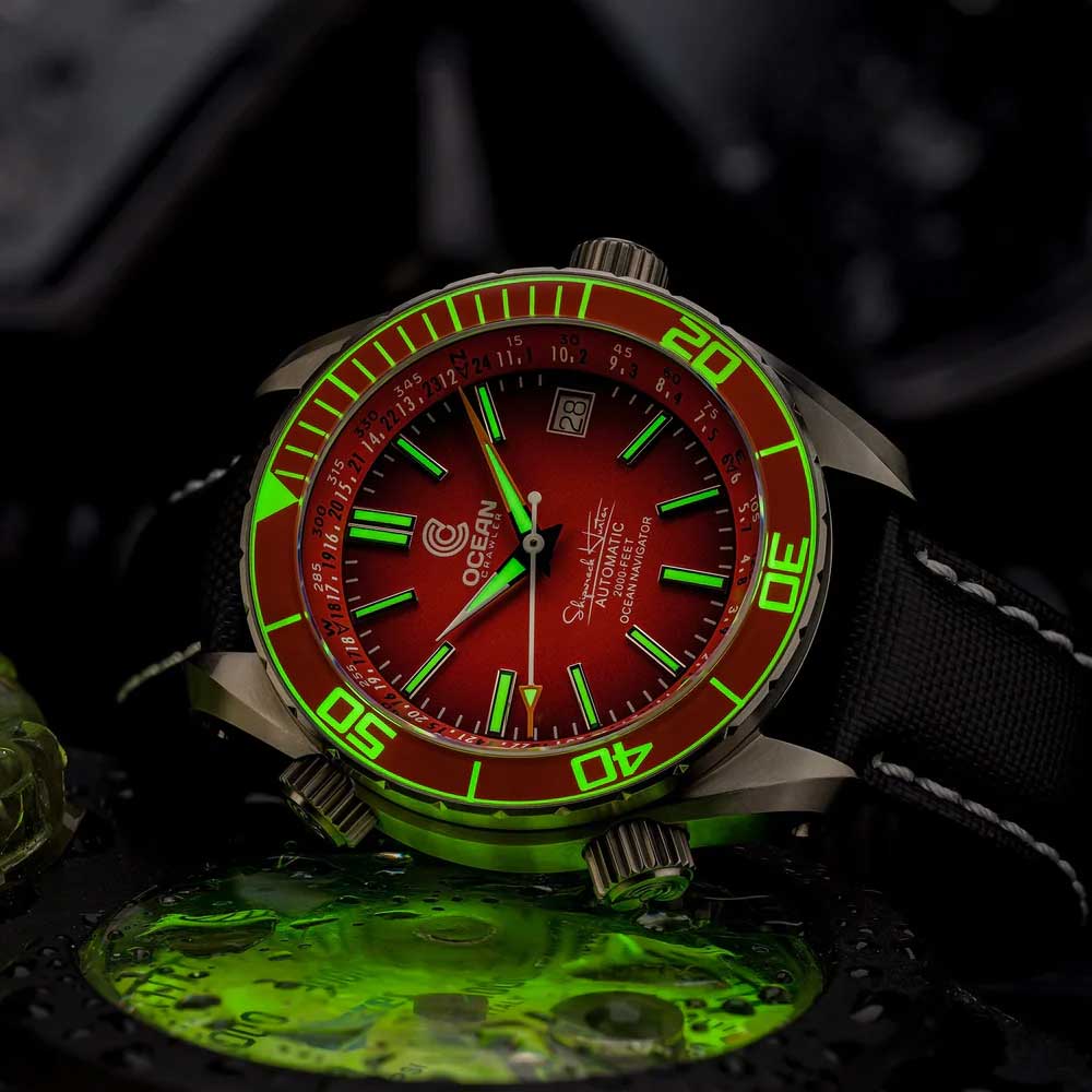 Ocean Crawler Ocean Navigator - Red V3 - Titanium - Preorder