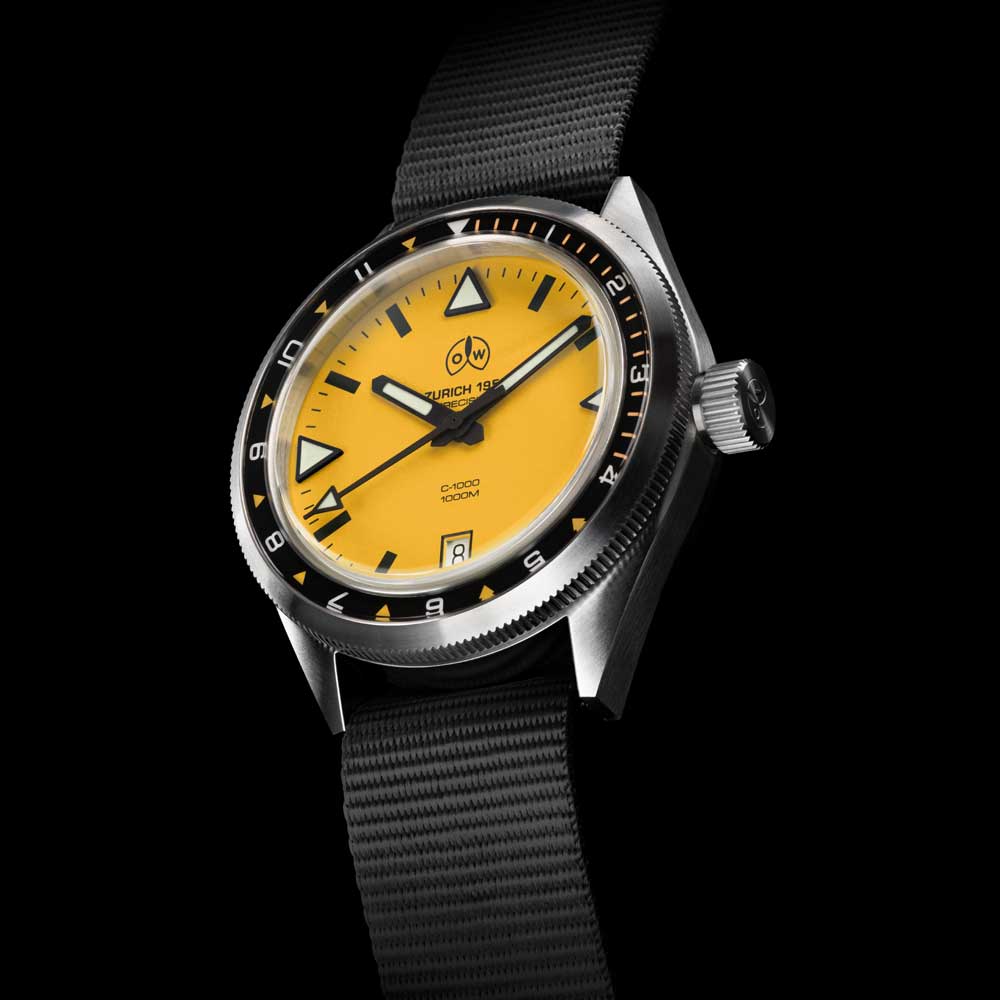 Ollech & Wajs C-1000 Yellow Schwarzes RAF Band