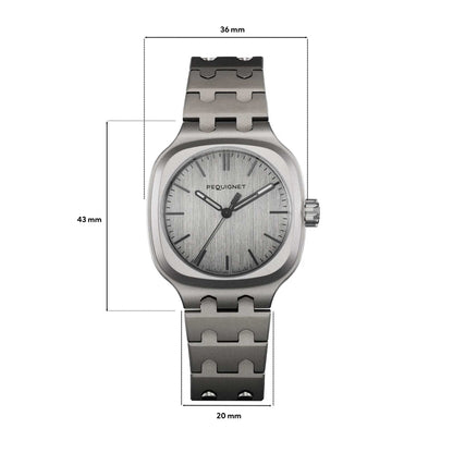 PEQUIGNET CONCORDE TITANIUM WATCH 9045336 36mm