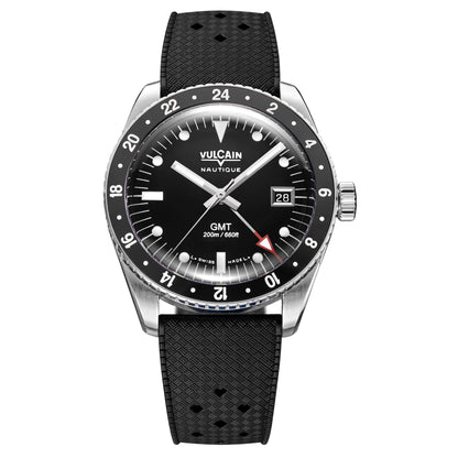 Vulcain Skindiver Nautical GMT - Black Luminova White 680174B07.BHM286