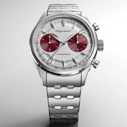 Pequignet ROYALE PARIS CHRONO WATCH red - 39,5 MM