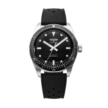 VULCAIN Skindiver Nautique - Black with White Lum