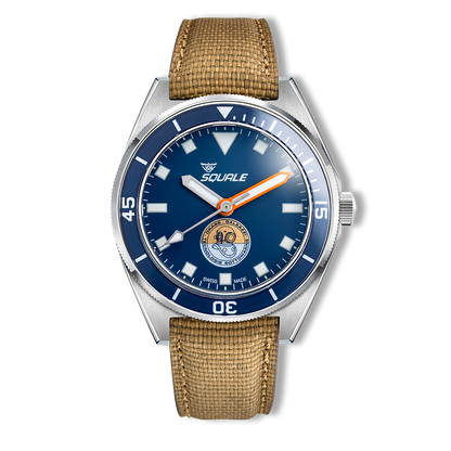 Squale Galeazzi Artiglio Zifferblatt in Pantone 295U mit Wet Indicator