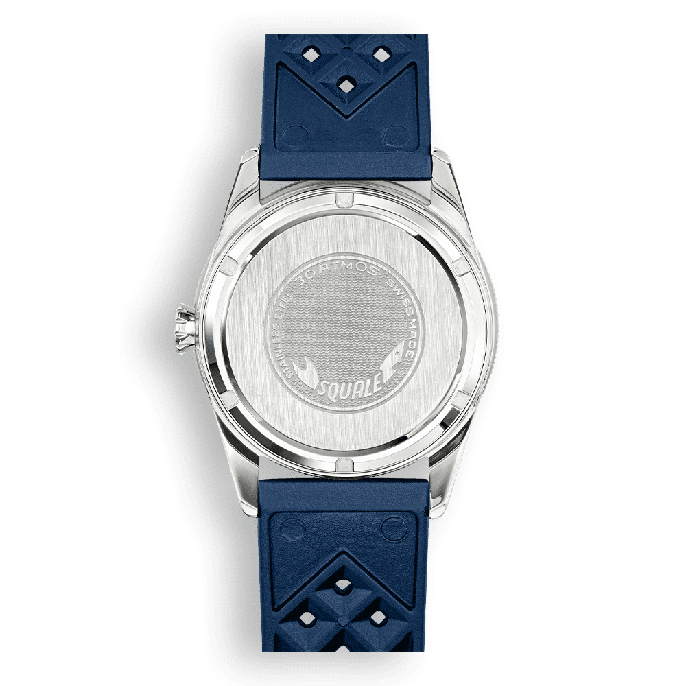 Squale Sub-39 GMT Vintage Blue SUB-39GMTB.HTB Kautschukband GMT-Taucheruhr