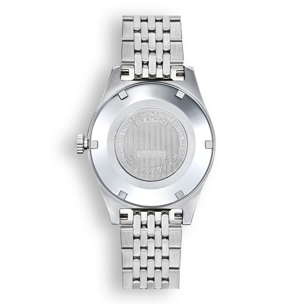 Super Squale Sunray Grey Bracelet SUPERSSG.AC Edelstahlband Taucheruhr