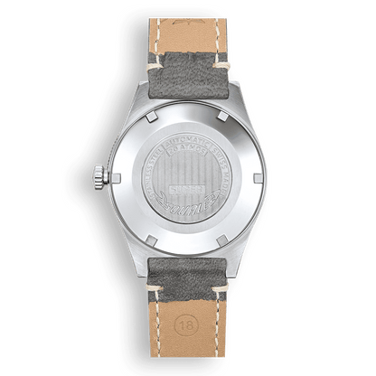 Super Squale Sunray Grey Leather SUPERSSG.PG Lederband Taucheruhr