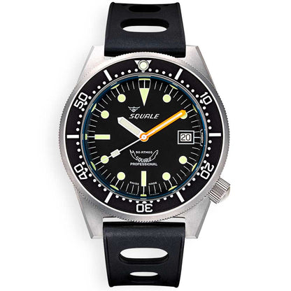 Squale 1521 Black Blasted 1521BKBL.NT Tropical Band Taucheruhr