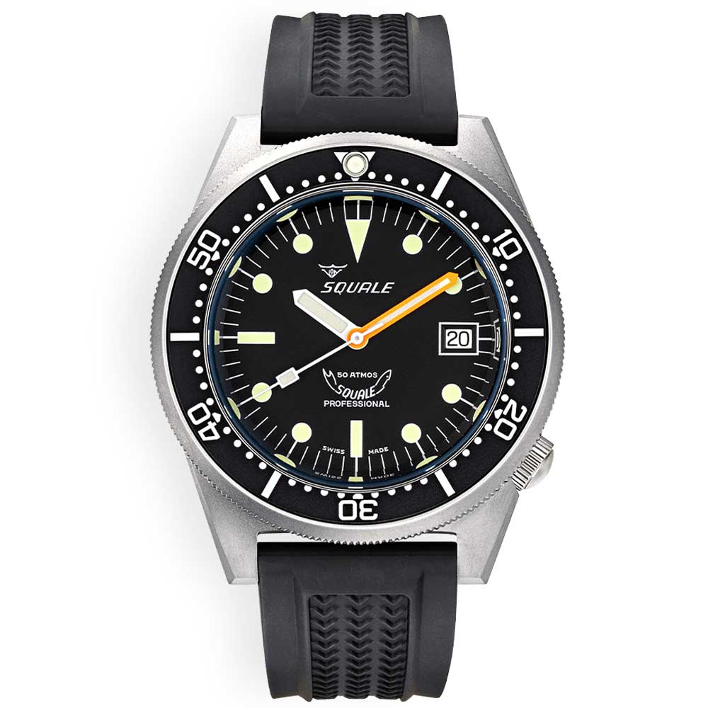 Squale 1521 Black Blasted 1521BKBL.VO