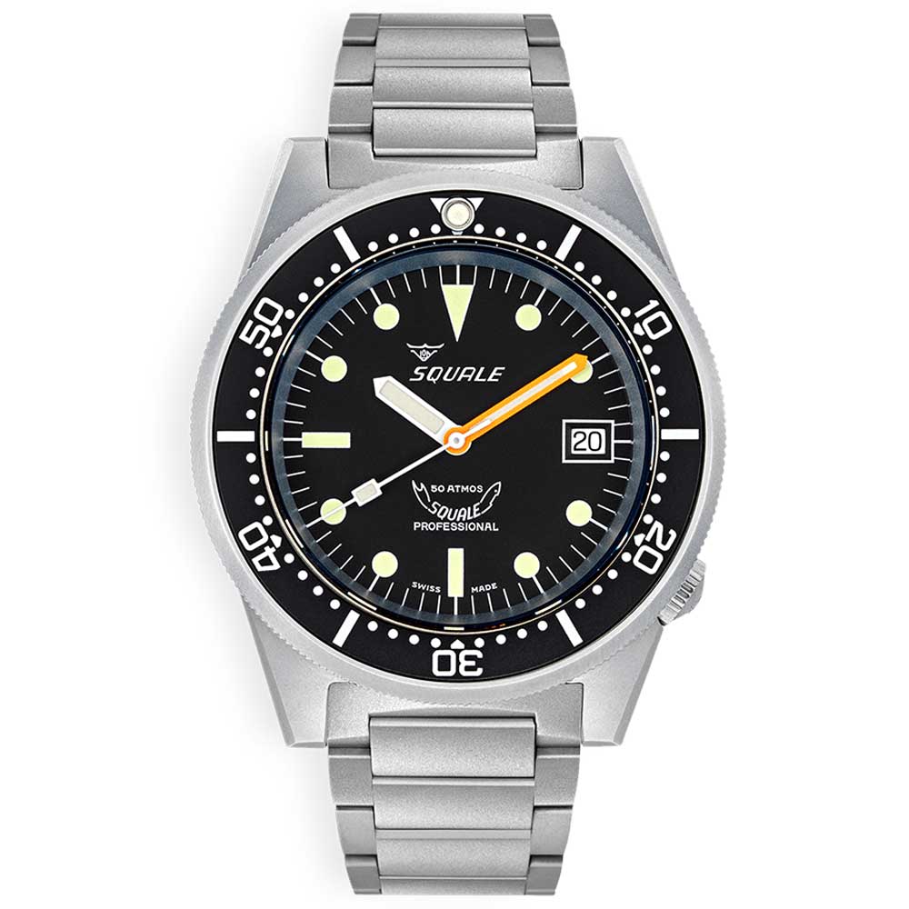 Squale 1521 Black Blasted Bracelet 1521BKBL.SQ20S