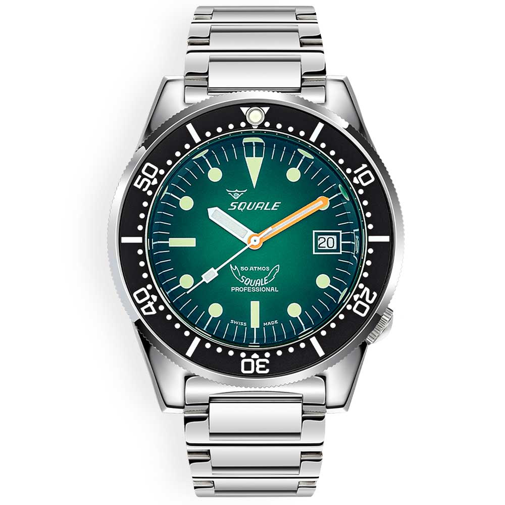 Squale 1521 Green Ray Bracelet 1521PROFGR.SQ20L