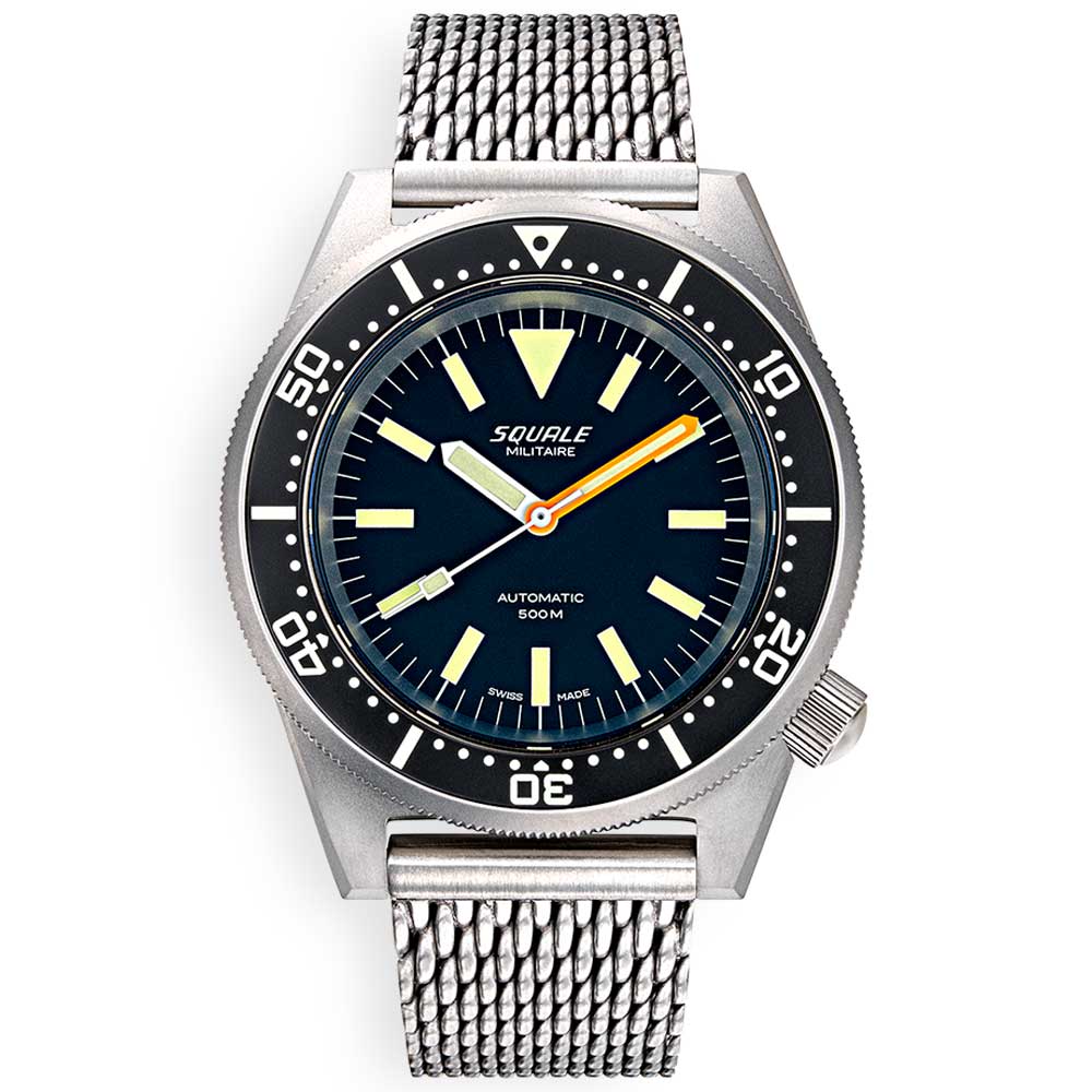Squale 1521 Militaire Blasted Mesh 1521MILBL.ME20 Milanaise