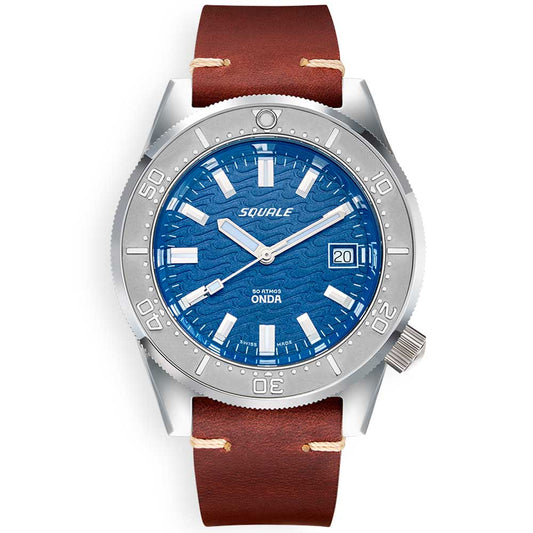 Squale 1521 Onda Leather 1521ODG.PC leather strap diving watch
