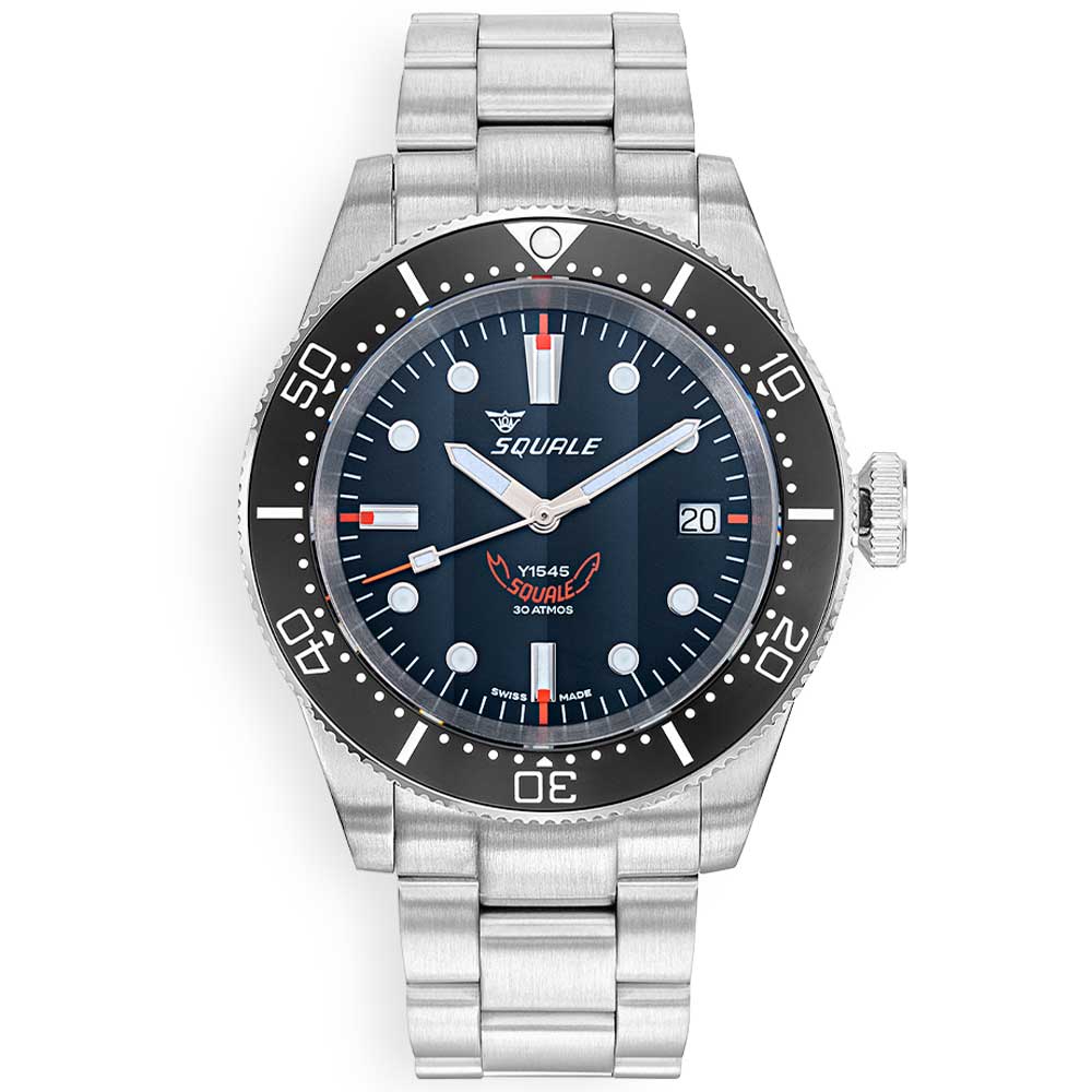 Squale 1545 Black Bracelet 1545BKBKC.AC Edelstahlband Taucheruhr