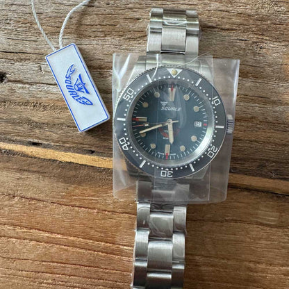 Squale 1545 Gray Bracelet 1545GG.AC stainless steel strap diving watch