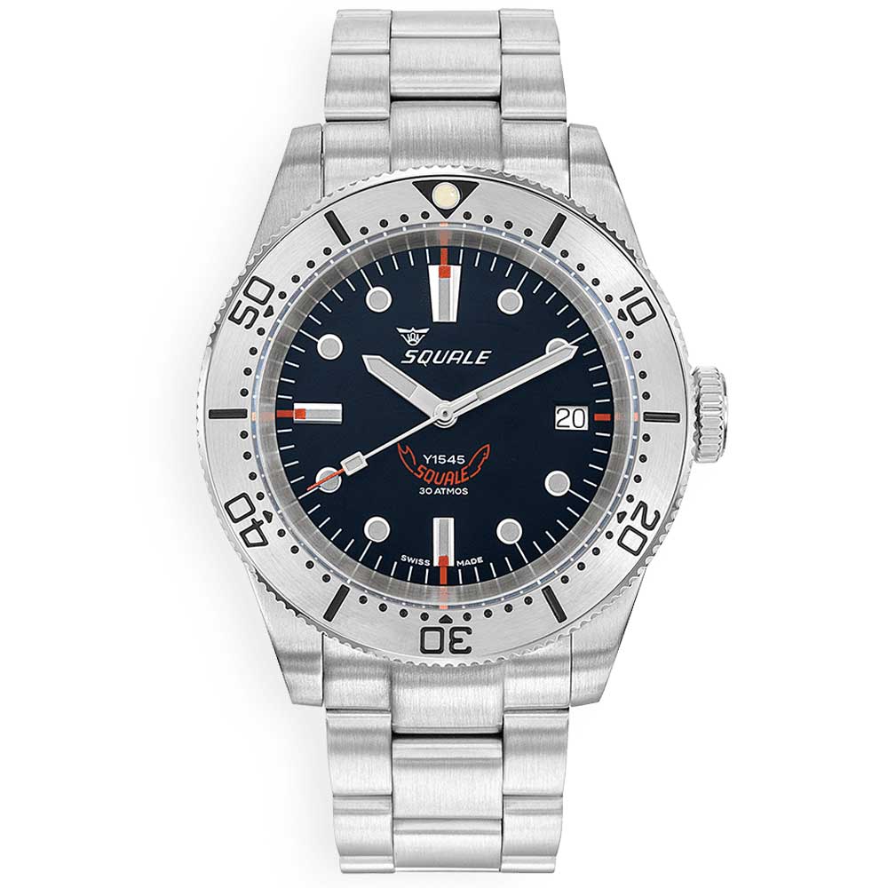 Squale 1545 Steel Black Bracelet 1545SSBK.AC