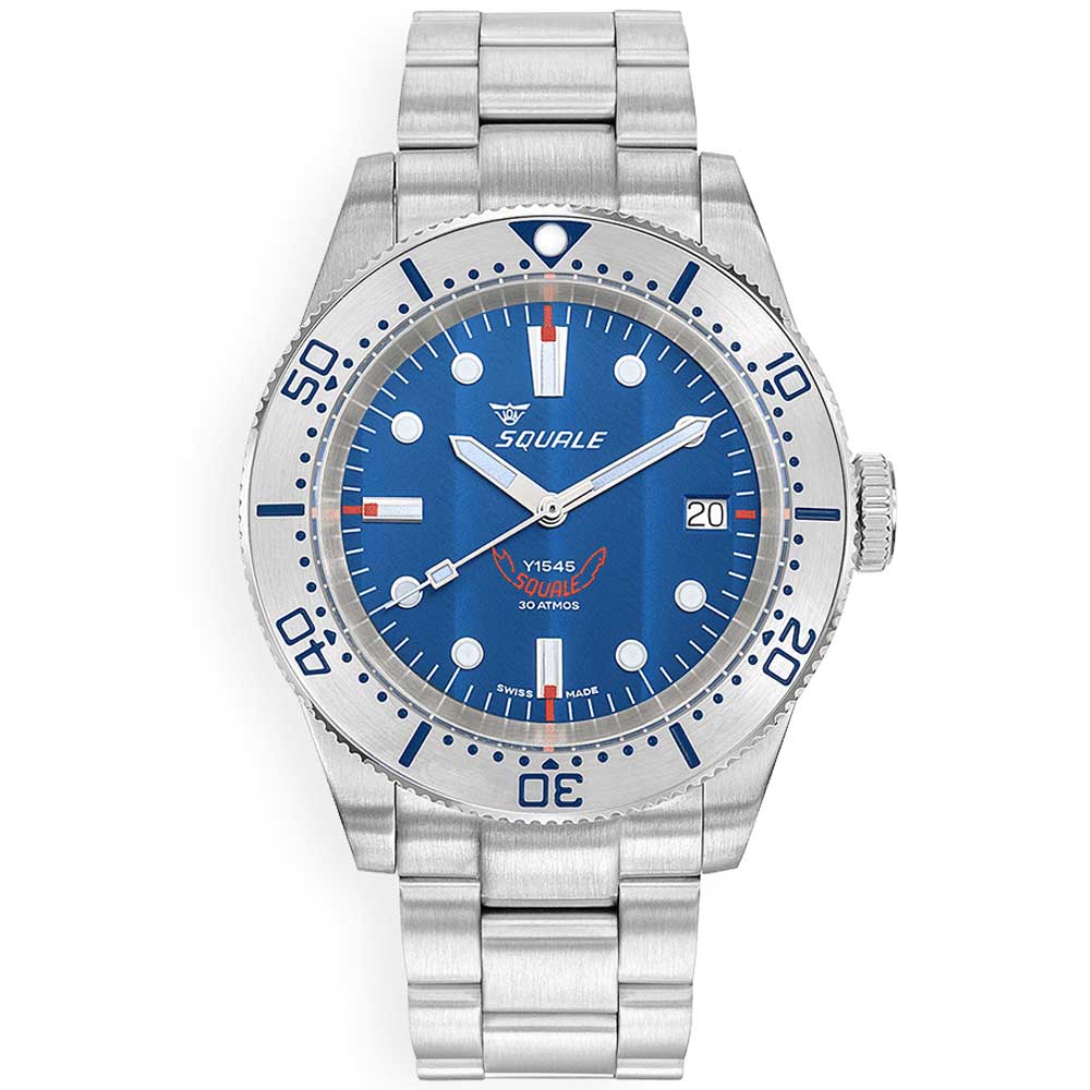 Squale 1545 Steel Blue Bracelet 1545SSBLC.AC
