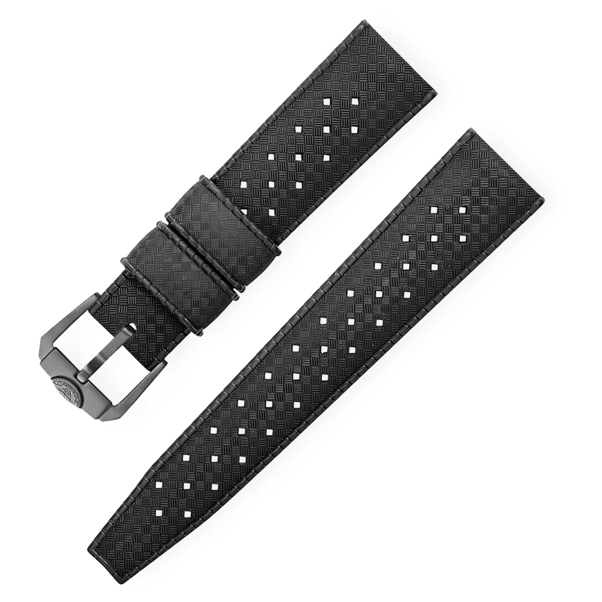 Squale Homage Tropic Rubber Black - 22mm CINHTRB22