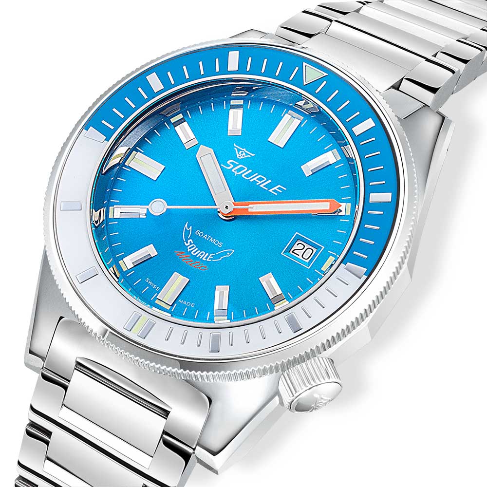 Squale Matic Light Blue Bracelet MATICXSE.SQ22L