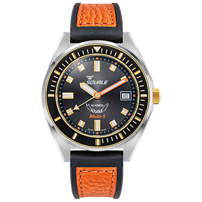Squale Matic S Two-Tone HydroLeather MATICGBKBK.RLOR