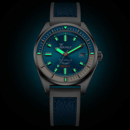 Squale Matic S Light Blue HydroLeather MATICLBWLB.RLWLB