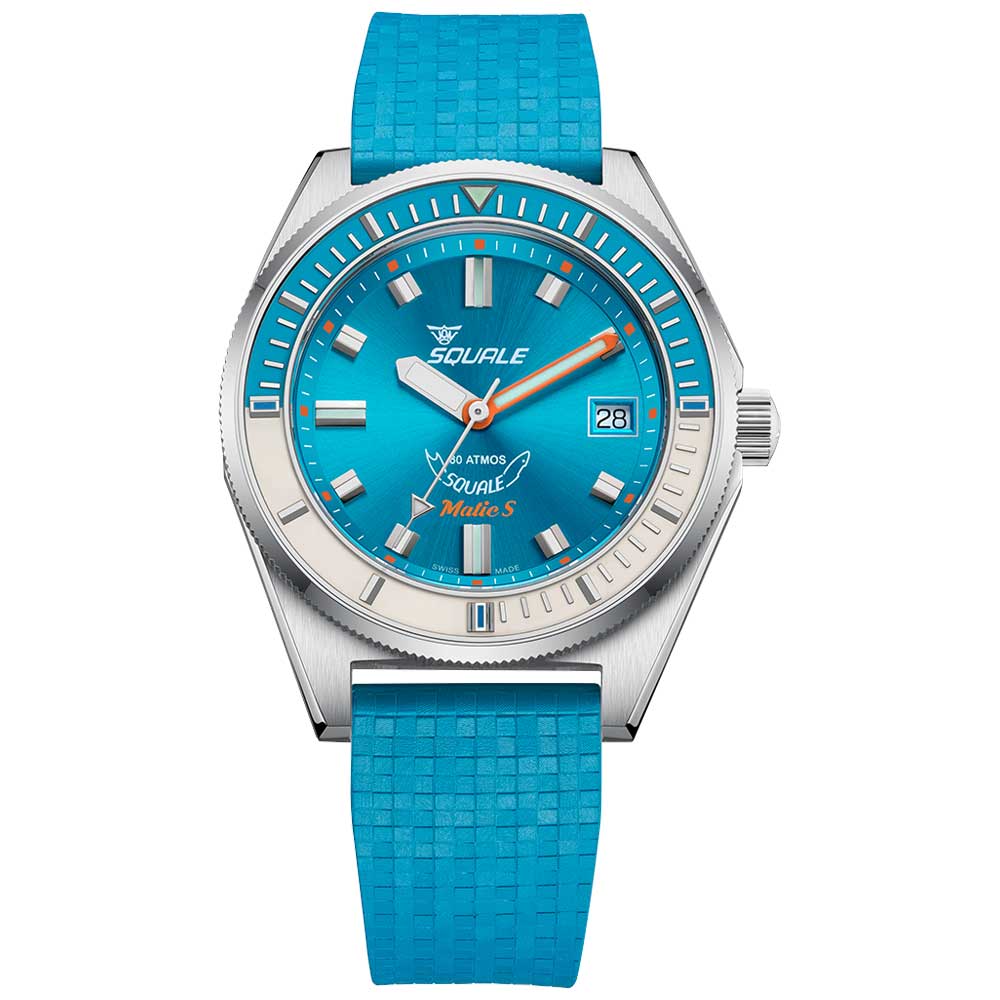 Squale Matic S Light Blue Mosaic MATICLBWLB.MRLB Fotouhr