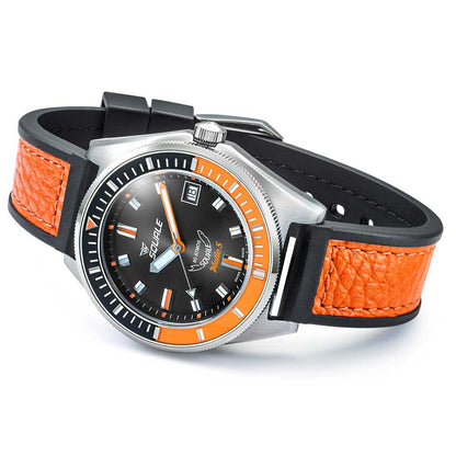 Squale Matic S Orange HydroLeather MATICBKOBK.RLOR