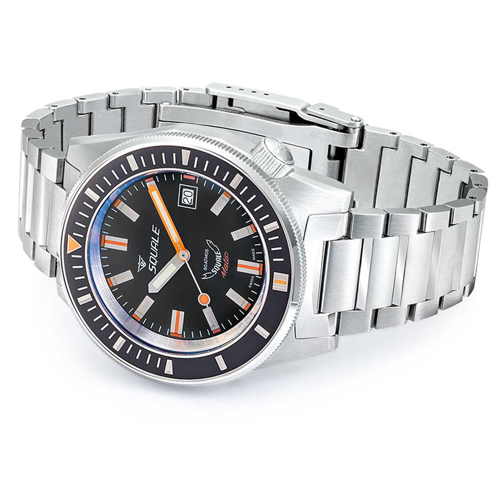 Squale Matic Satin Black Bracelet MATICXSG.SQ22B