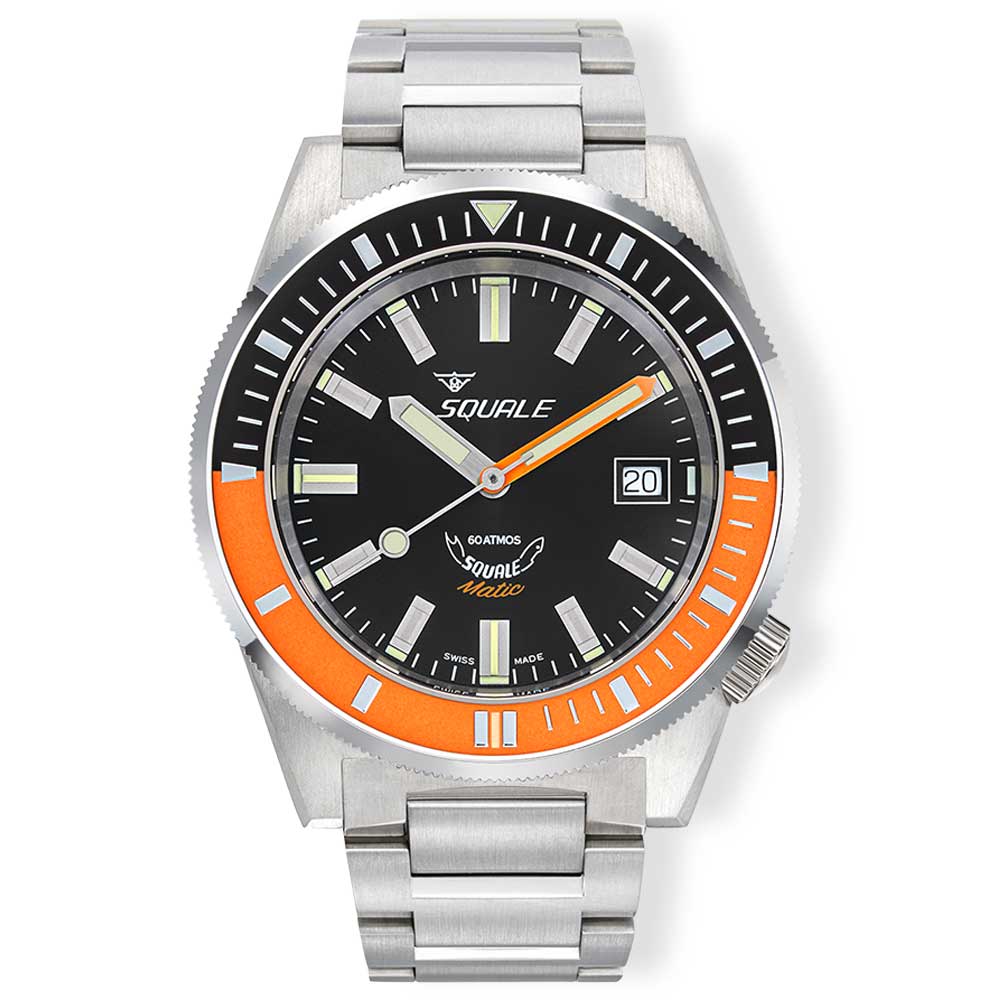 Squale Matic Satin Orange Bracelet MATICXSC.SQ22B