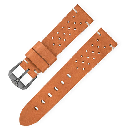 Squale Perforated Vintage Leather Strap - 22mm CINU1565CM
