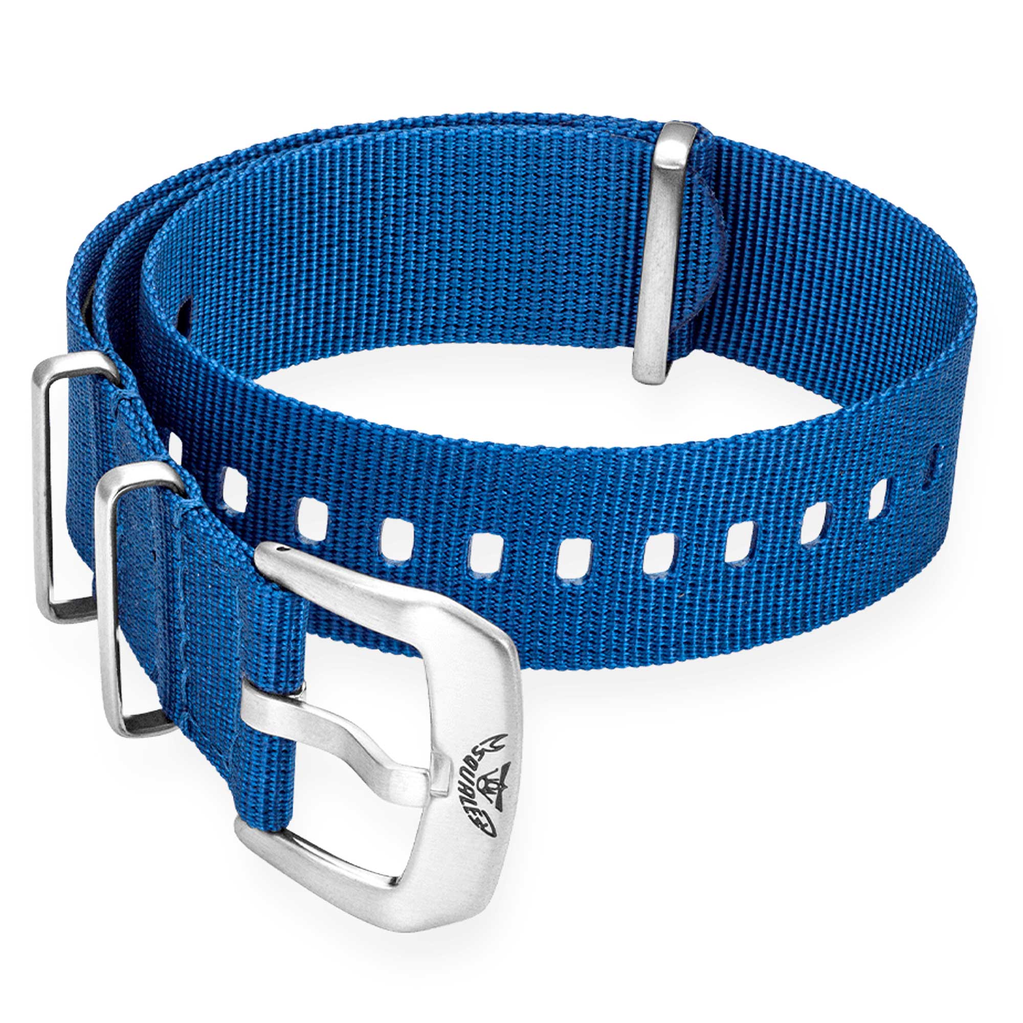 Squale Stoff Blau Bände - 20mm CNABLACC20