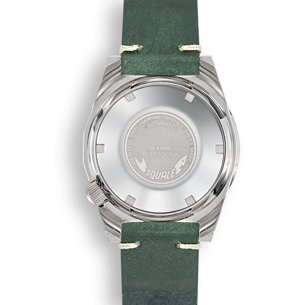 Squale 1521 Green Ray 1521PROFGR.PVE Lederband Taucheruhr