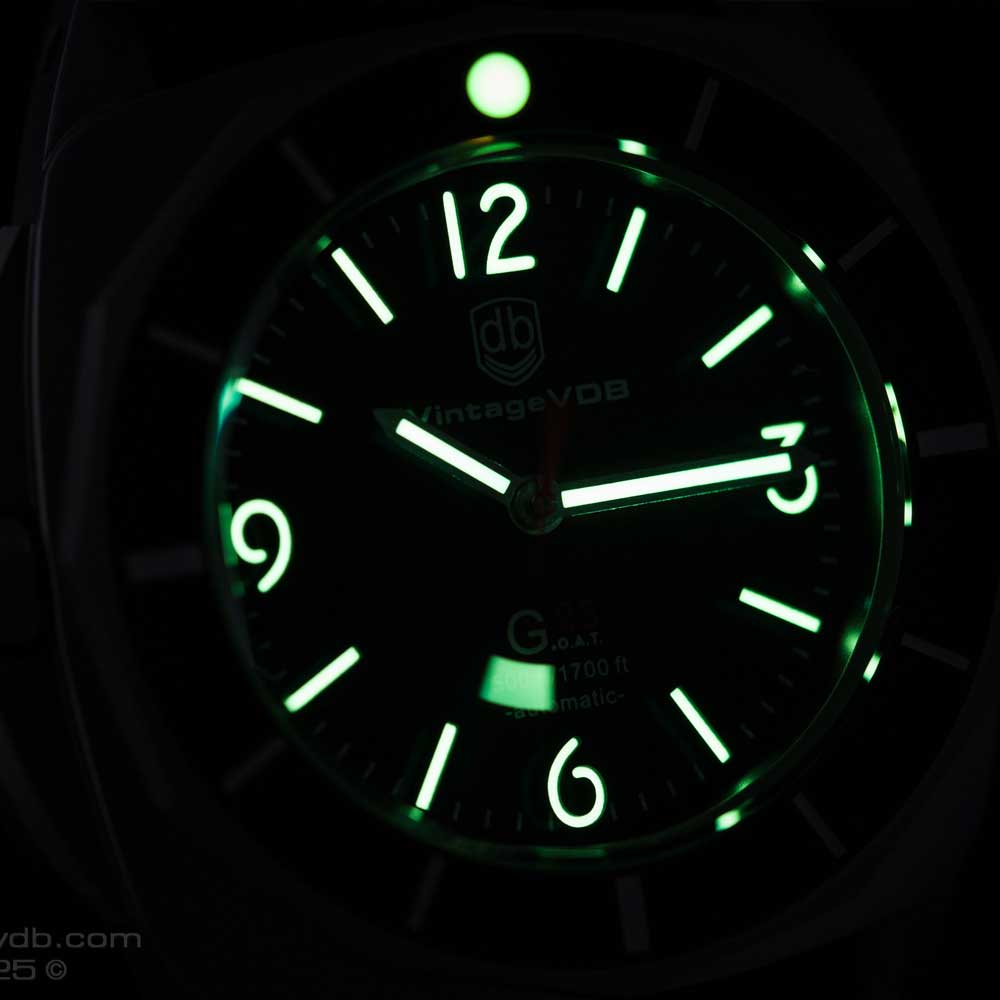 VDB G25 BLASTED BLACK DIAL