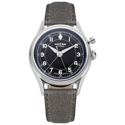 VULCAIN Cricket Classique 36 mm - Black & White/Blue