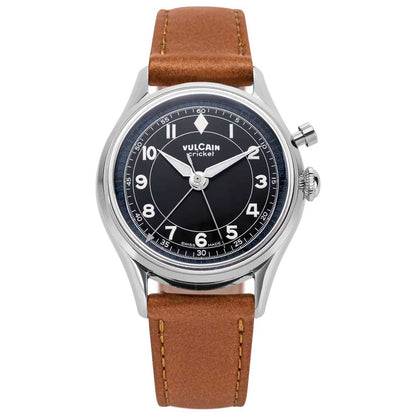 VULCAIN Cricket Classique 36 mm - Black & White/Blue