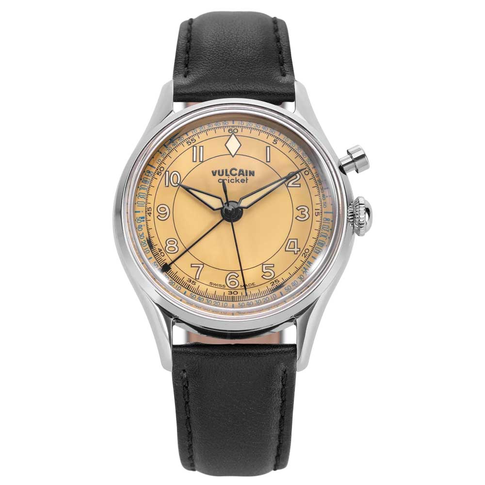 VULCAIN Cricket Classique 36 mm - Khaki Brown