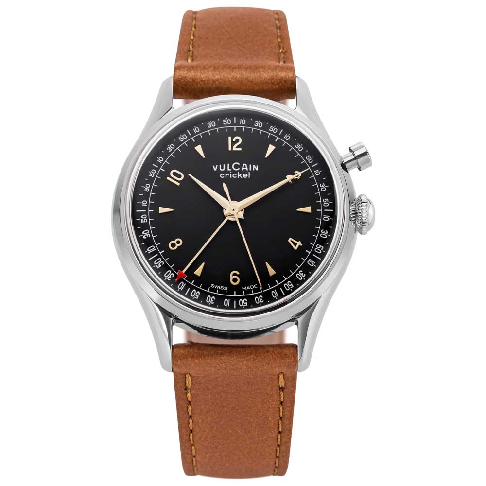 VULCAIN Cricket Tradition 36 mm - Black & Gold