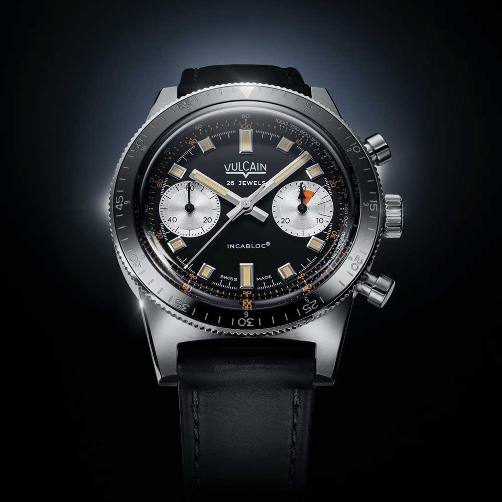 VULCAIN Skindiver Chronograph Black 590176A07.BAC201