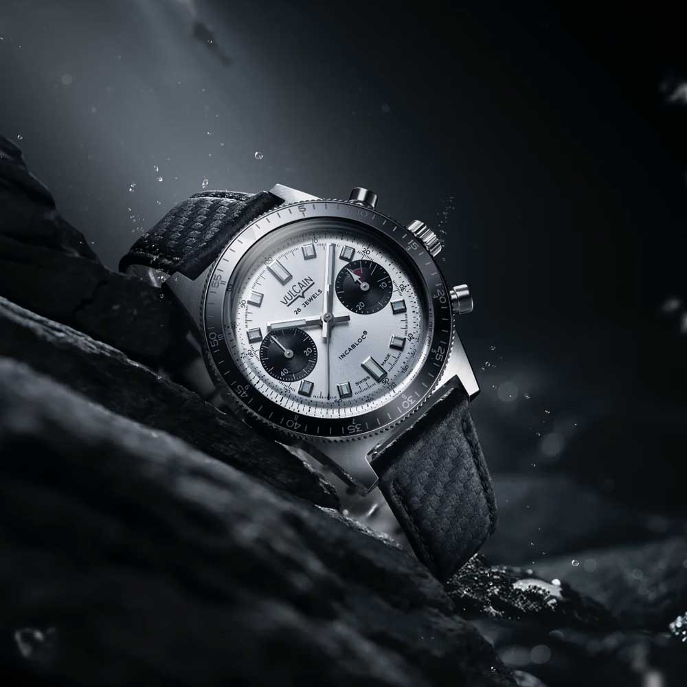 VULCAIN Skindiver Chronograph White 590176A57.BAC201