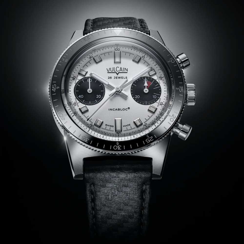 VULCAIN Skindiver Chronograph White 590176A57.BAC201