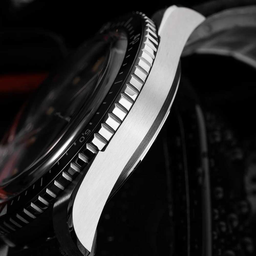 VULCAIN Skindiver Nautique - Black with Khaki Brown Lum