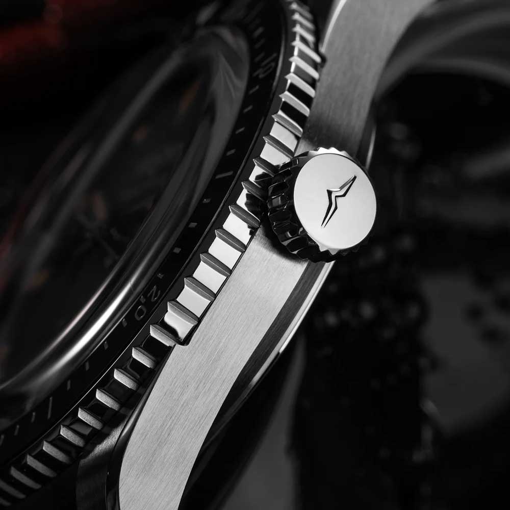 VULCAIN Skindiver Nautique - Black with Khaki Brown Lum